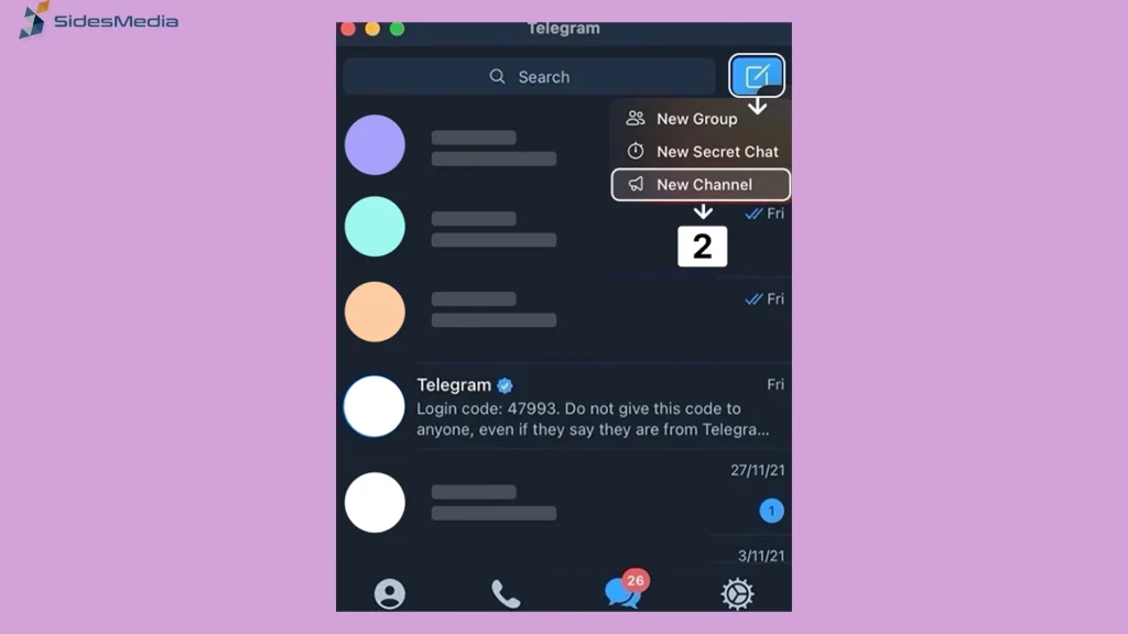 Create Telegram channel Android
